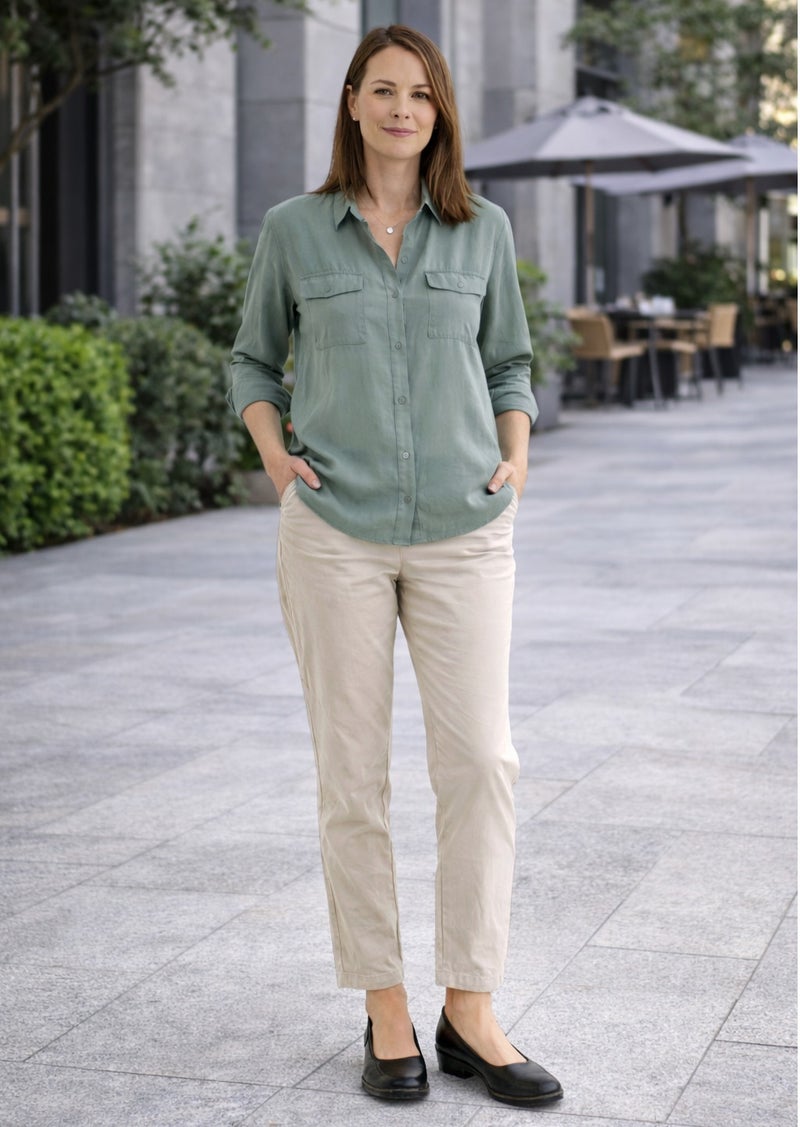 SD.Felano SD Felano Women Comfort Slip On Shoes | Soft Cushioned Insole | Lightweight Daily Walking Shoes | Anti Slip Rubber Sole | Closed Toe Low Wedge | Extra Office Work Shoes For Long Standing And Daily Use - Image 3